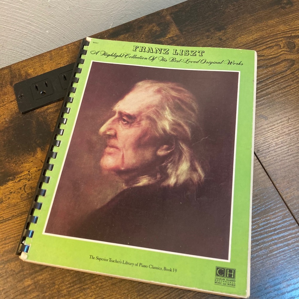 Franz Liszt Best Loved Original Work Piano Sheet Music Book 1972 Hansen Songbook